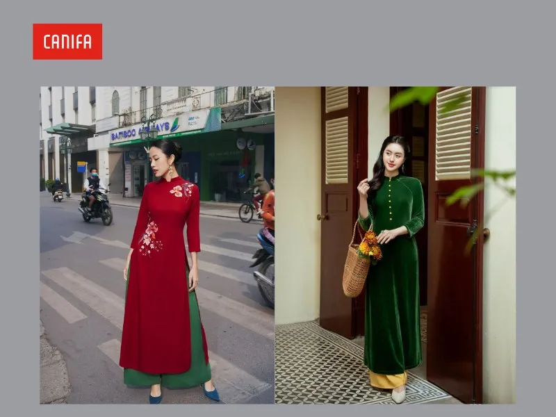 Áo dài truyền thống tinh tế từ Oz Design House Hà Nội