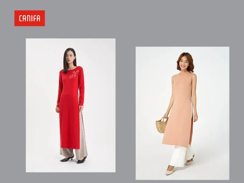 Áo dài Canifa kết hợp hiện đại và truyền thống