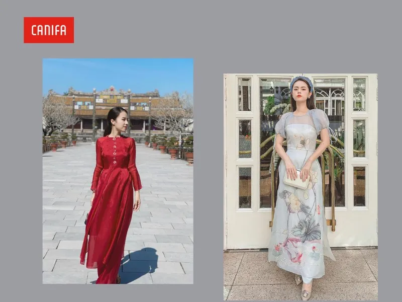 Thiết kế áo dài thướt tha sang trọng tại Linn Design