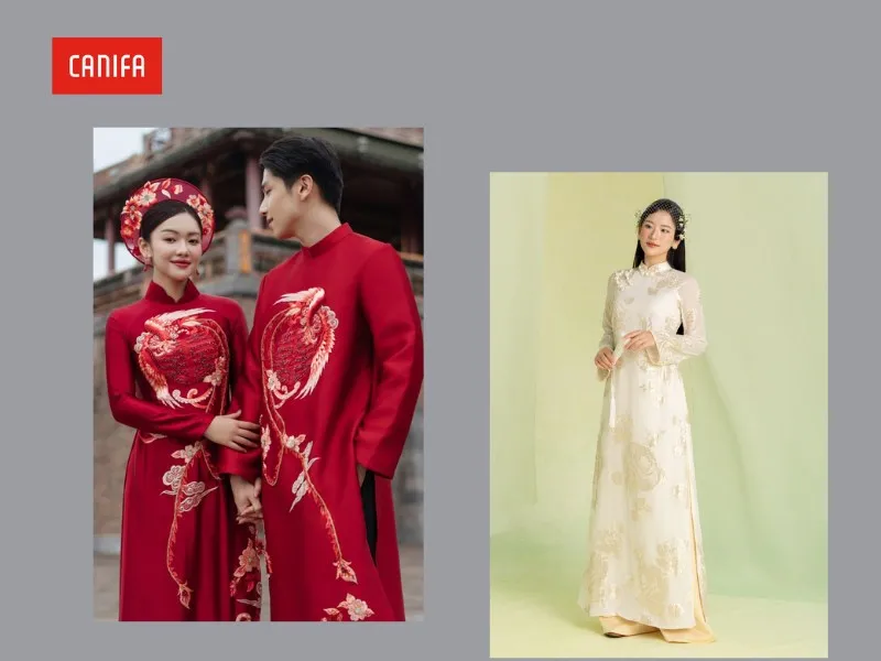 Áo dài Hà Cúc kết hợp nét cổ điển và hiện đại