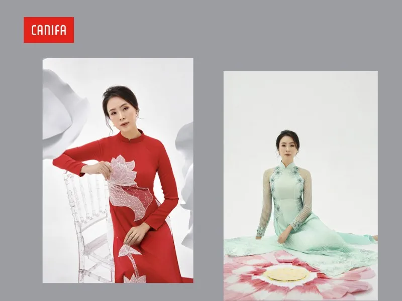 Áo dài truyền thống tinh xảo của Pavone Fashion