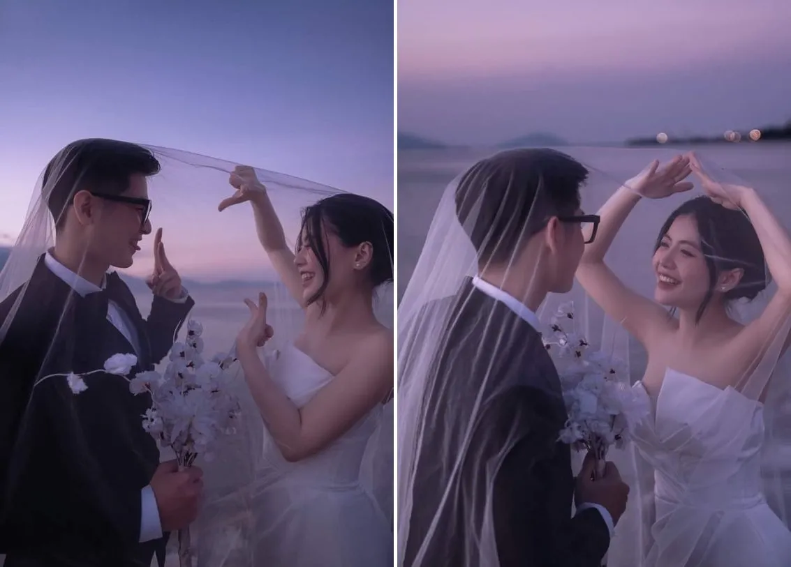 Nhiều cặp đôi chọn biển làm địa điểm chụp ảnh cưới và tuần trăng mật
