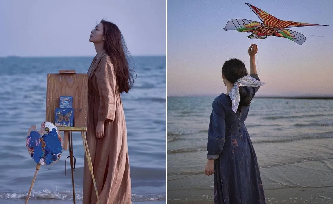 Tái hiện vẻ cổ điển với cách tạo dáng chụp ảnh biển phong cách vintage