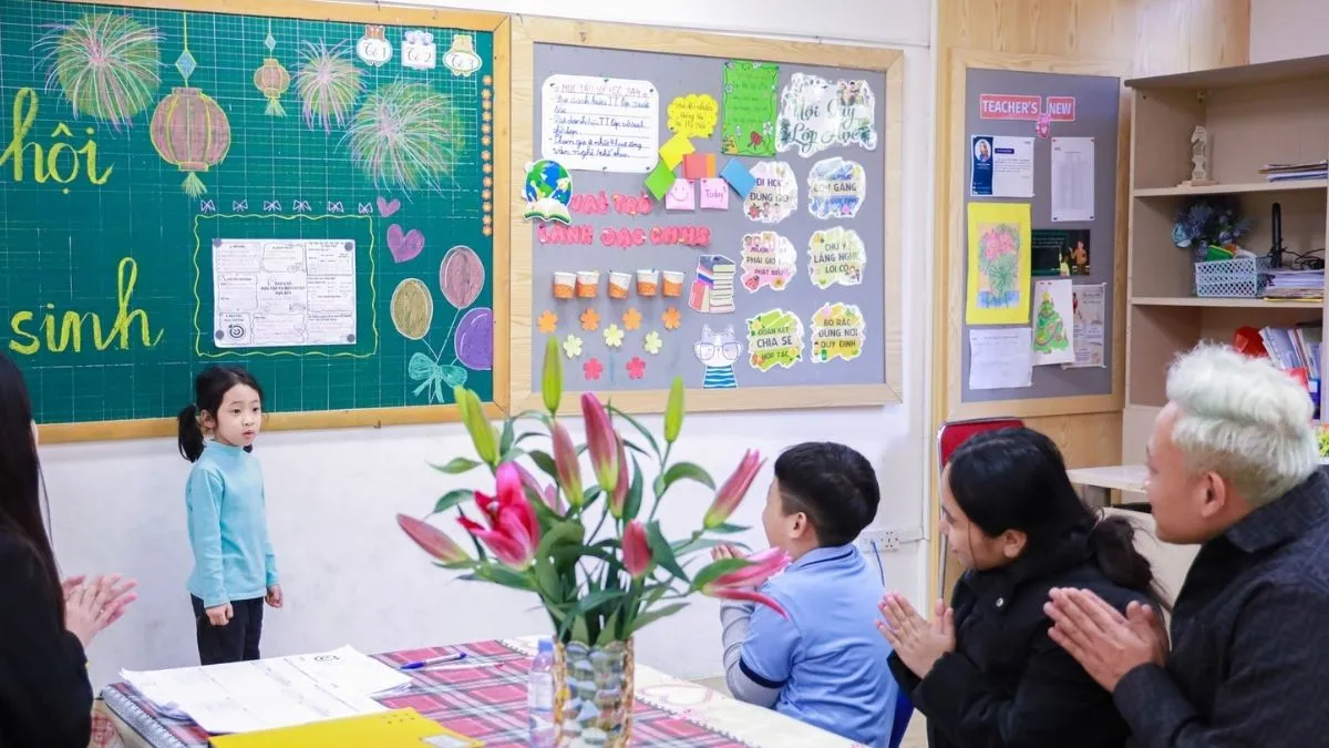 Mô hình trang trí lớp học tiểu học đáng yêu và gần gũi