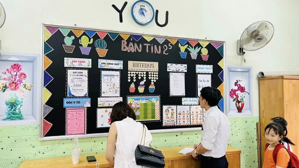 Trang trí lớp học tiểu học thân thiện với môi trường