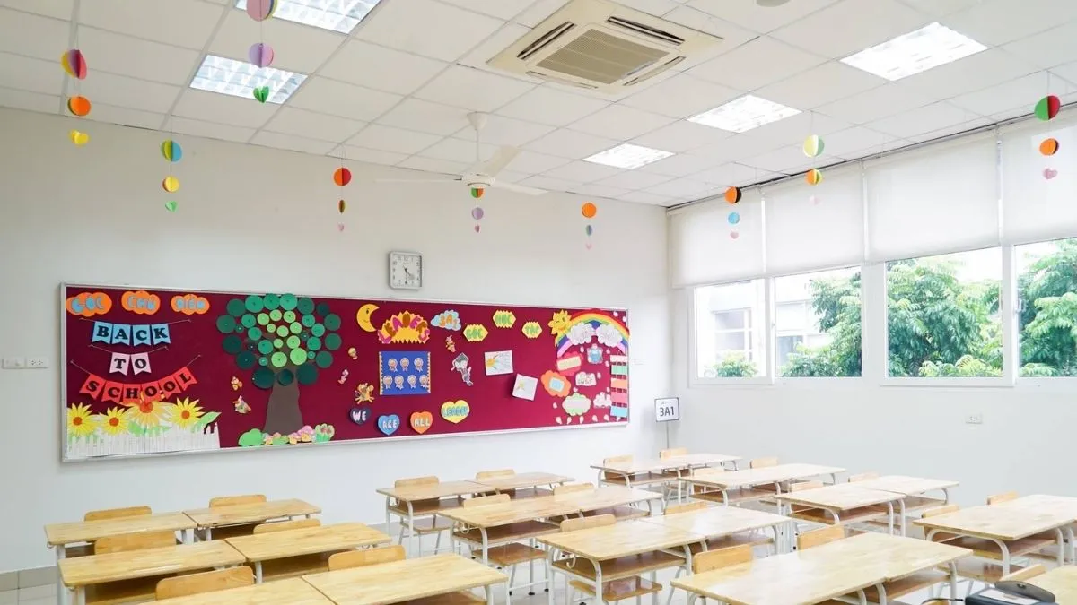 Mô hình trang trí lớp học tiểu học nhẹ nhàng, dễ thương