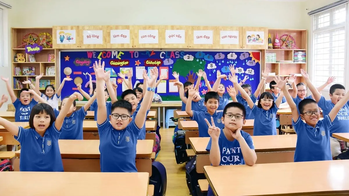 Trang trí lớp học tiểu học thân thiện với thông điệp tích cực