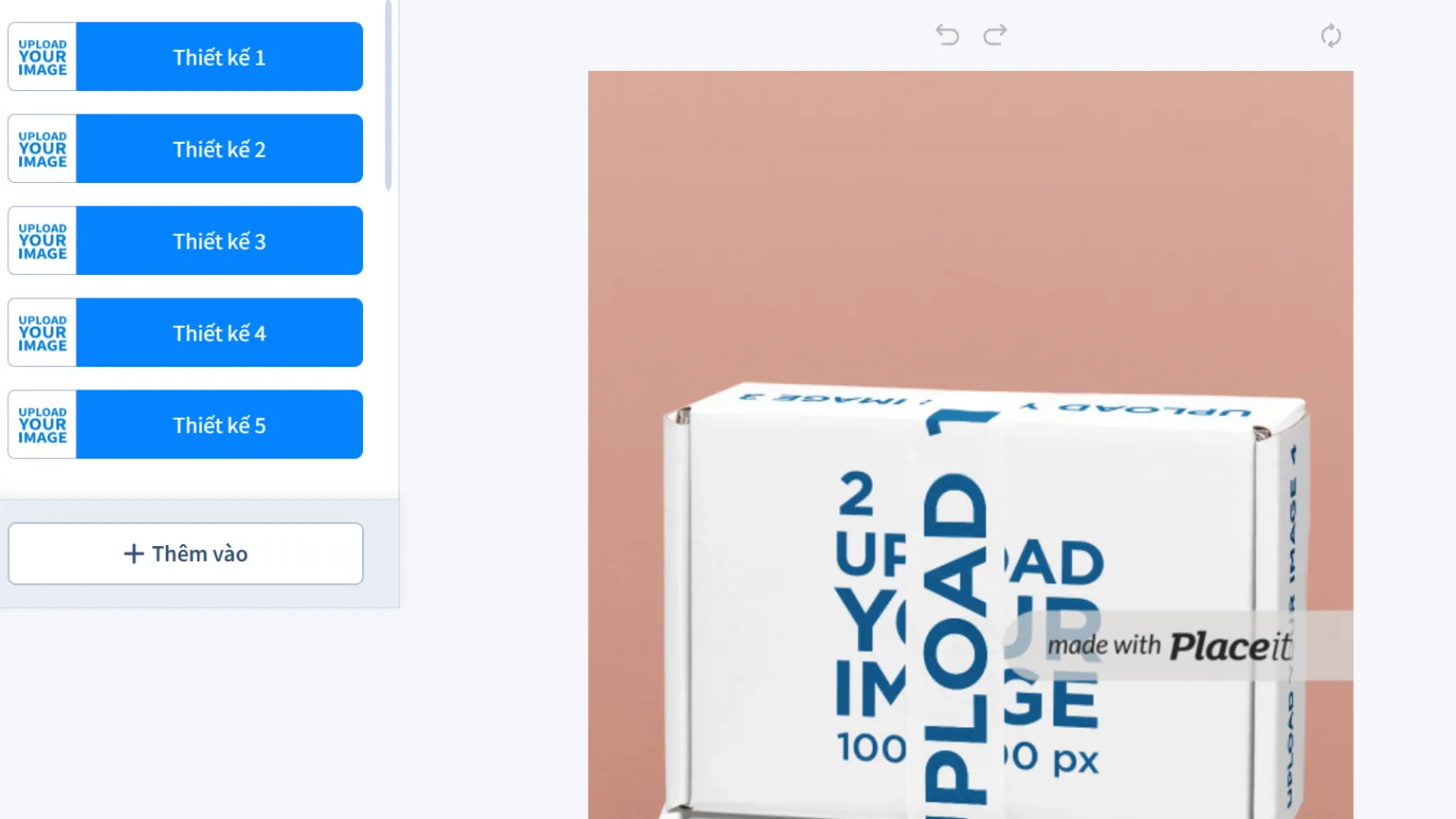 Các mẫu mockup bao bì trên Placeit giúp hình dung sản phẩm thực tế