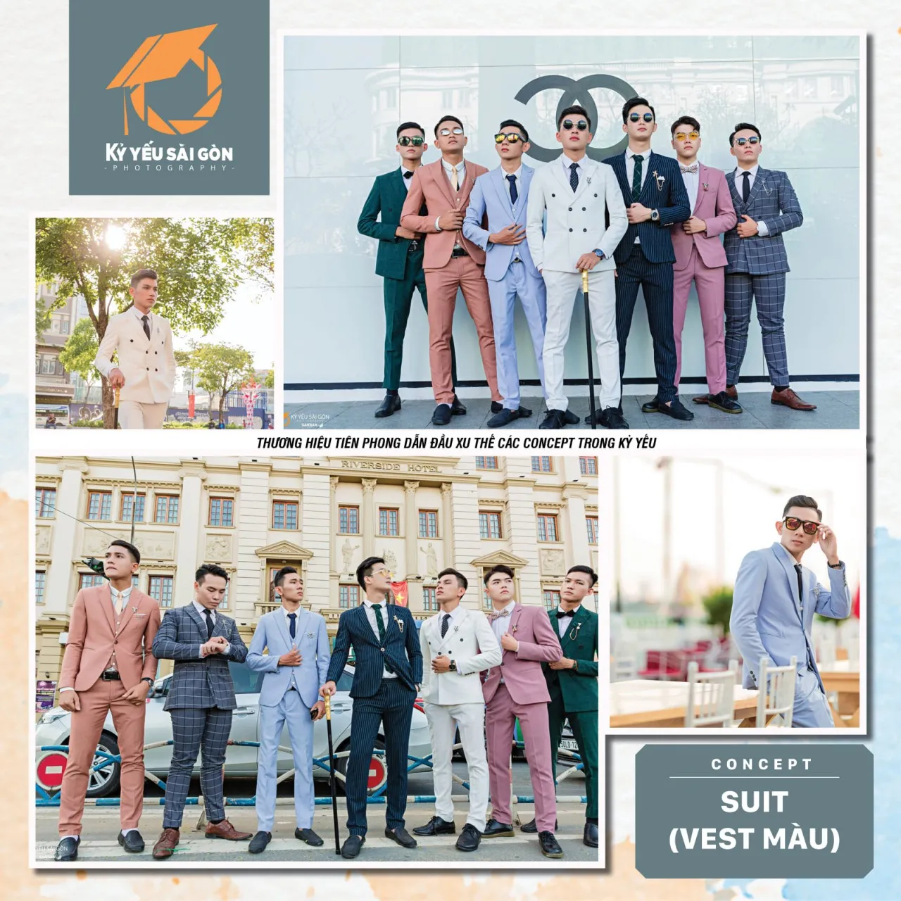 Tập thể lớp mặc đồng phục học sinh tiểu học chụp ảnh kỷ yếu vui đùa